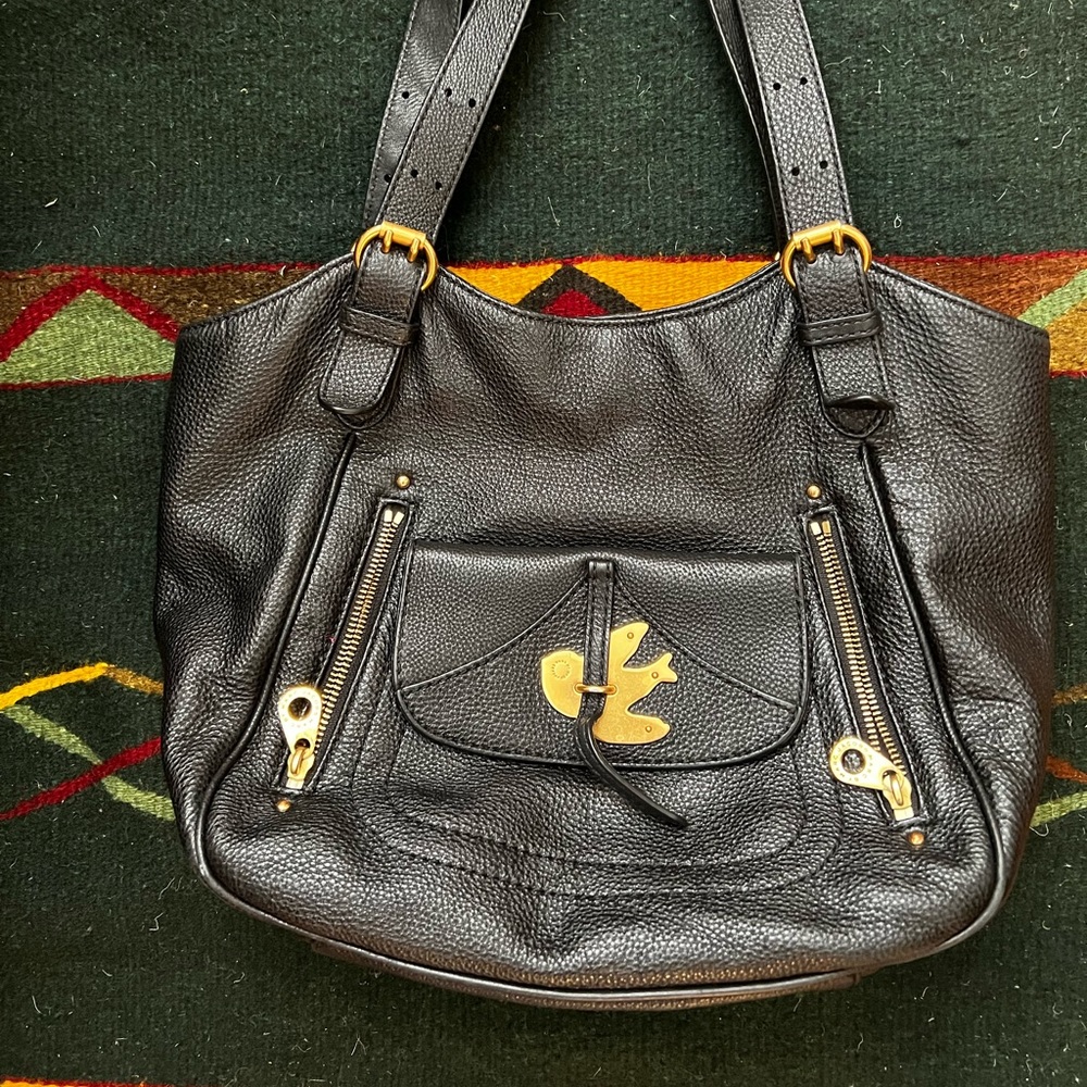 Black leather Marc jacobs purse